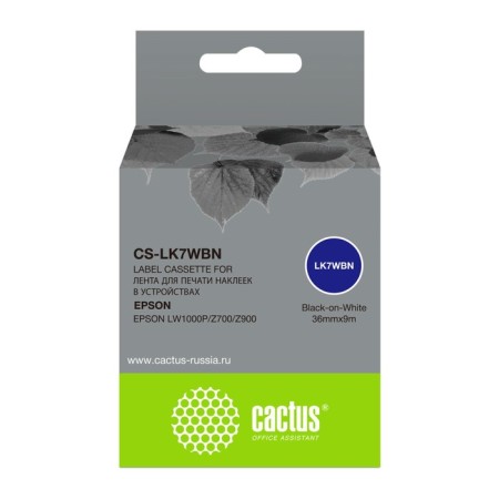 Cactus CS-LK7WBN Black Black Cartridge for Epson LW1000P/Z700/Z900