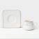 Ceramic coffee masisi set, 12 items: 6 cups 100 ml, 6 saucer d = 11 cm, white color