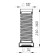 Hofra for toilet AKVater, reinforced, with release, D = 110 mm, l = 360 mm