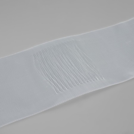 The curtain tape is pipe, organza, 10 cm, 50 ± 1 m, the color is transparent-2