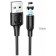 Cable Borofone BX41, Lightning - USB, Magnetic, 2.4 A, 1 m, PVC braid, black