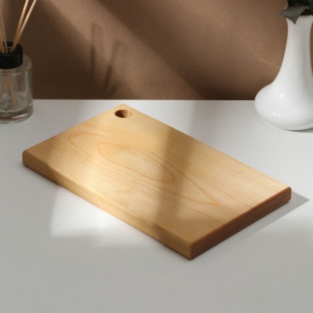 Groot board with a hole ADELICA, 26 × 16 × 2 cm, covered with oil, whole birch-3