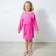Terry robe for girls, height 110-116 cm, pink color 180g/m, 80% cotton, 20% polyester
