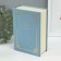 Casket to the leatherette for jewelry "Magic Book" Blue 15.5x21.5x7 cm
