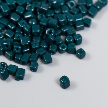 Cube glass 4x4 mm "gray-blue" set 20 grams