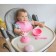 Holder for the nipple - dummy "rings", silicone, pink color