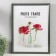 Photo frame plastic 30x40 cm "Green with gold frame" 32x42 cm