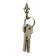 Hook furniture tundra TKO013 Light, one -rod, bronze, 1000 pcs