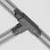 Connector T-shaped for the Technical Tract-31b-L, left-linked, 16.6x9.9x3.2 cm, black color, black