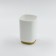 Joy Home toothbrush glasses, plastic, white with bamboo