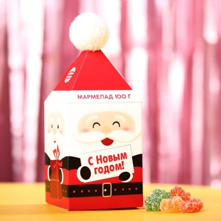Marmalade "Happy New Year" with a bomb, 100 g.-1