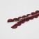 Metal zipper, No. 3, non -proceeding, automatic lock, 60 cm, burgundy/nickel color
