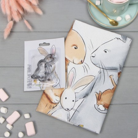 Set "Bright Easter" towel 40x73cm, Sarzha 190g/m2, cookies for cookies