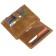 Cartholder on the button, brown color