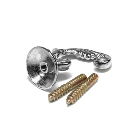 Hook for curtains ks002, one -rod, color chromium-10