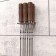 Holder for storing skewers with 6 items, wall -mounted, made of stainless steel