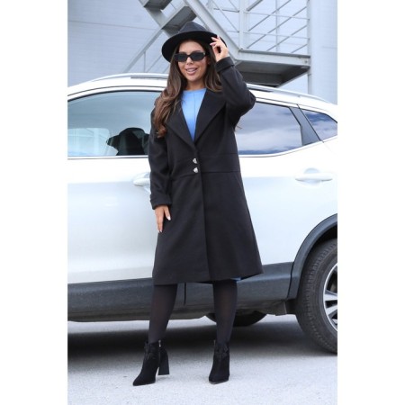 Female coat, size 46, black color