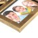 Photo frame Plastic in 8 photos 10x10, 10x15 cm "Emblem" Gold 43x48x2 cm