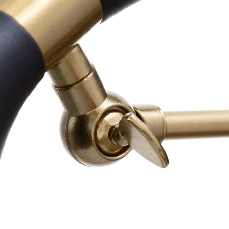 Sconces "Bastony" 1he27 40W black and gold 18x30x30 cm-5