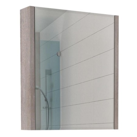 Mirror cabinet for bathroom dominoes Quadro 60, gray oak, left/right