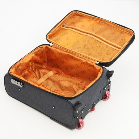 Small 20 suitcase, a lightning department, code lock, 3 wheels, 2 outer pockets, color gray color-8