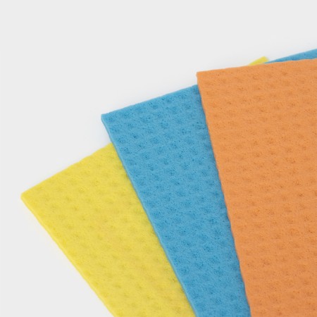 Cellulose napkins spongy shares, cleaning rags, 15 × 17 cm, 3 pcs-1
