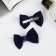 Hair clip "Schoolgirl" (set 2 pcs) stripes, 6 cm, blue