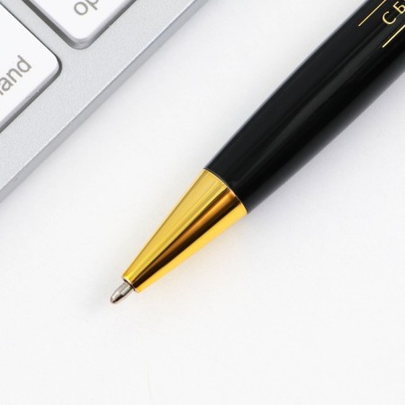 Pen in the gift case “Best Teacher”, metal, blue paste, writing node 1.0 mm-4