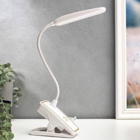 Lamp table clothespin Sensor 3 modes LEDH14 "Golden strip" Lupa USB, 3AAA 44x15x6 cm Risalux