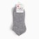 Set of female socks (3 pairs) shortened, gray color, size 36-39