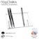 Standing for handles and pencils for 12 pcs. 17x7x11 cm, 2 mm plexiglass, in a protective film