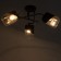 Svetogor chandelier "Game" 3x60W E27 bronze/black 58x58x24cm