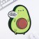 Avocado mouse mat, 22 x 20 cm