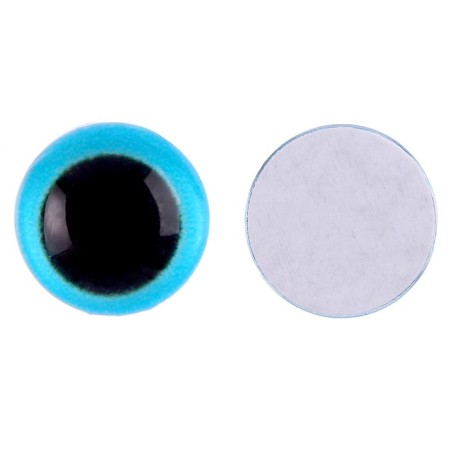 Elose -based eyes, set of 10 pcs., Size 1 pc. - 8 mm, blue color