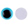 Elose -based eyes, set of 10 pcs., Size 1 pc. - 8 mm, blue color