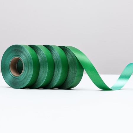 Polypropylene tape "Matt" for decor and gifts, green, 2 cm x 50 m-1