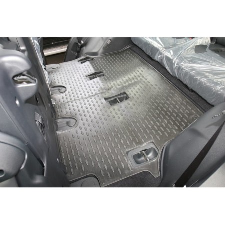 Rugs in the Toyota Land Cruiser 200, 2012-2015 4 pcs. (polyurethane, gray)-1