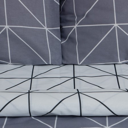 Bedding Ethel euro "Grey Haze" 200*217 cm, 220*240 cm, 70*70 cm - 2 pcs, calico 125 g/m2-3