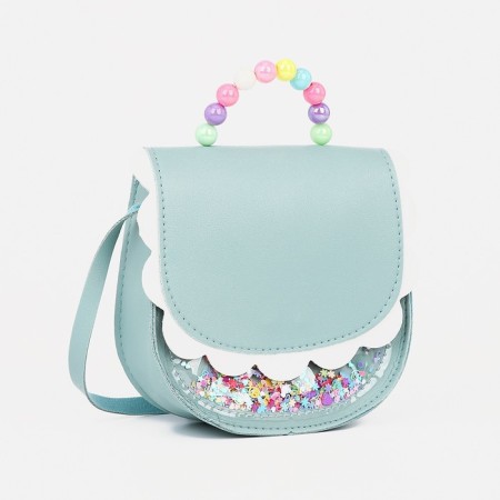 Baby bag on a magnet, the color is light turquoise