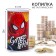 Metal piggy bank, 6.5 cm x 6.5 cm x 12 cm "Super Hero", Spider-Man