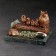Souvenir "Owls on a log", 8x12x7 cm, coil, gypsum