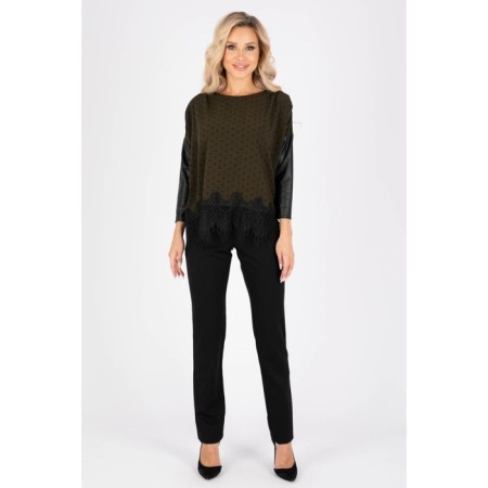 Female blouse, size 48, khaki color-18