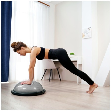Semosfer Bosu gymnastic, 58 x 25 cm, with a pump, color gray color-7