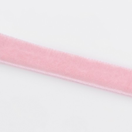 Velvet tape, 10 mm, 18 ± 1 m, pink color No. 08-2