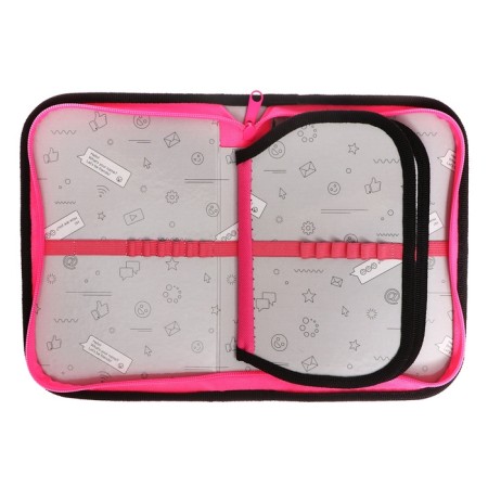 Penal 3 sections, tab inside, 140 x 210 x 40 mm, fabric, calligrata top block "sneakers"-4