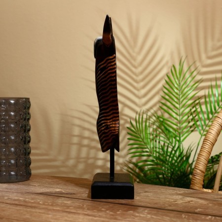 Mask "Zebra" on a stand, Albezia 40 cm-2