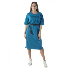 Women's dress too blessed to be stressed, size 44, indigo color