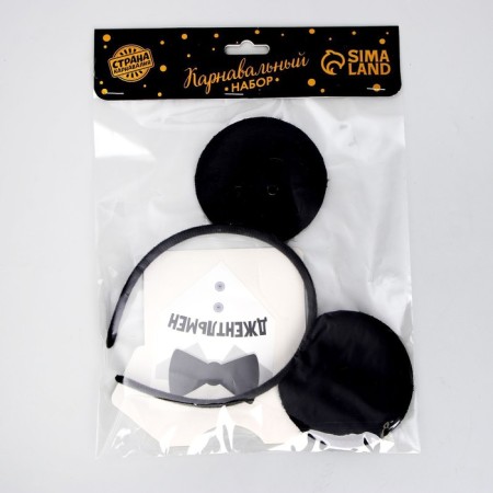 Carnival costume for boys "Gentleman" thermonacleka, rim with ears-2