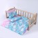 Puppet bed "Zavodi in clouds with roses," x/b, sheet 46*36, blanket, 46*36, pillow 23*17