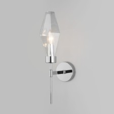 Wall lamp EUROSVET Prism 60143/1, E14, 1x60W, 190x104x410 mm, chromium color